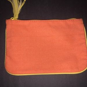 A orange clutch